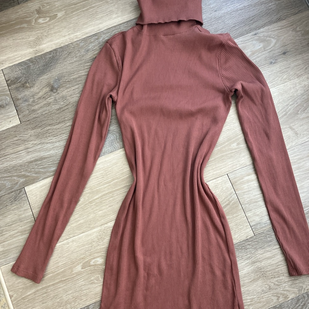 Wild Fable Purple Bodycon Turtleneck Mini Dress